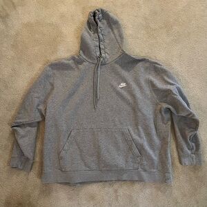 Nike Men's Heather Gray Pullover Hoodie